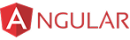 Angular logo - web technology used by AKOI