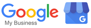 Google My Business logo - SEO tool used by AKOI