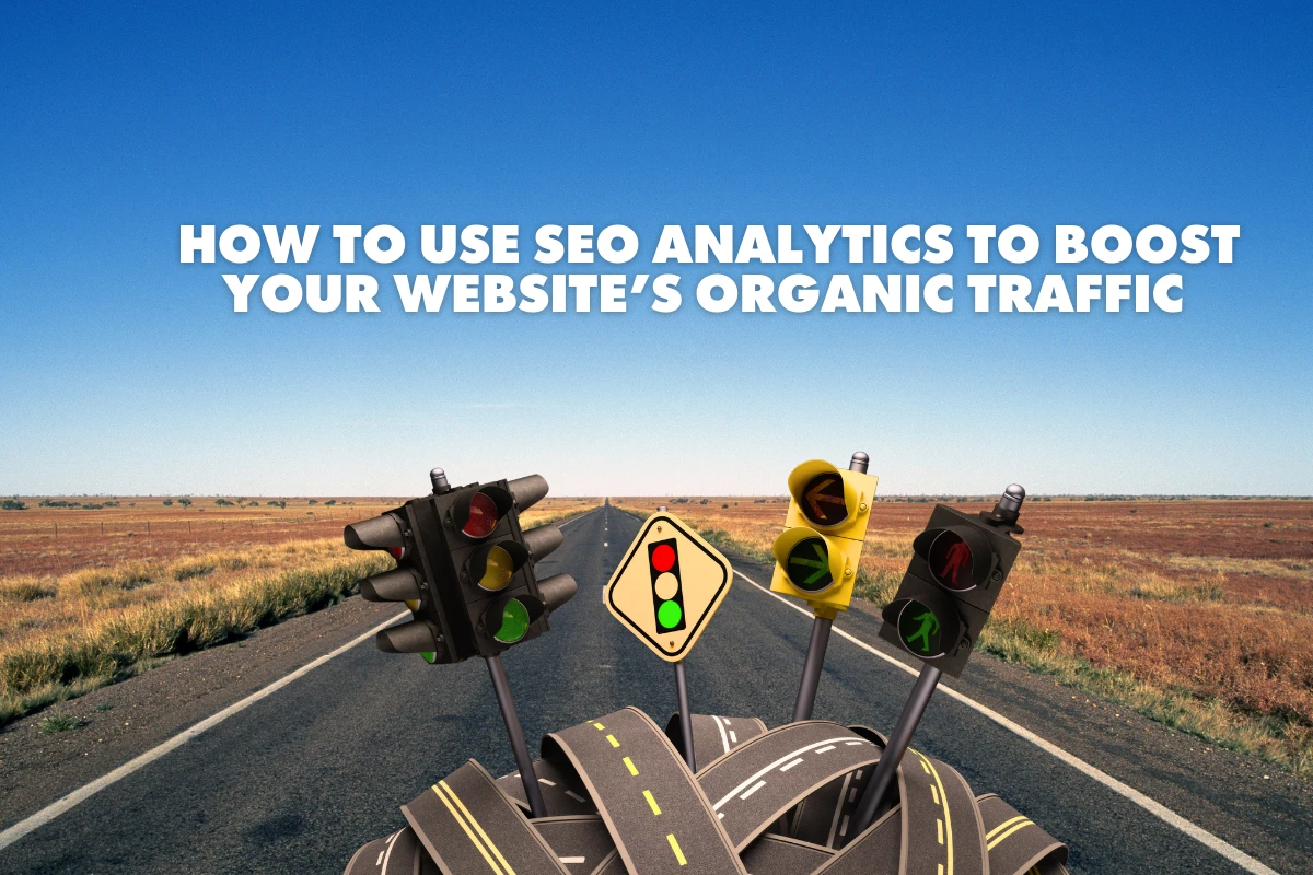 Banner showcasing how SEO analytics drives organic traffic growth through data-driven optimization strategies