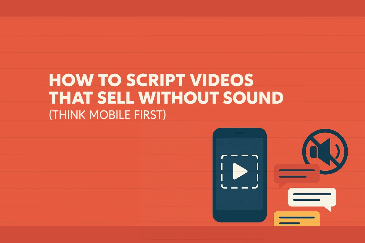 How to Script Videos That Sell Without Sound (Think Mobile First)