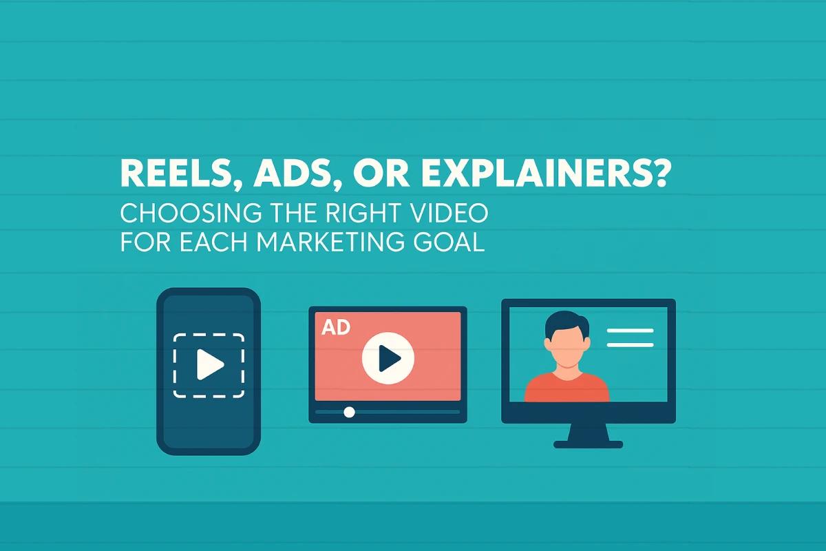 Reels, Ads, or Explainers? Choosing the Right Video for Each Marketing Goal