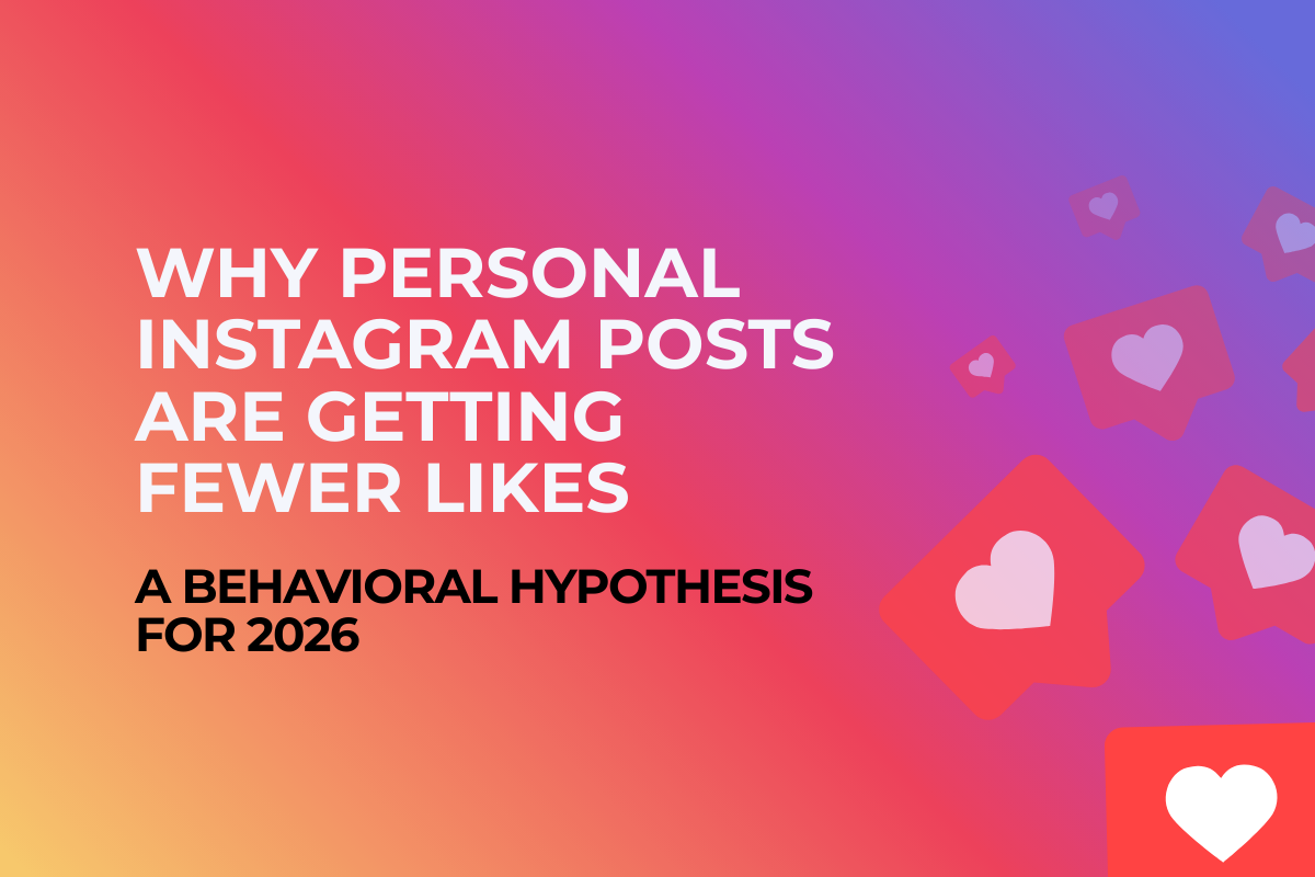 Why Personal Instagram Posts Are Getting Fewer Likes