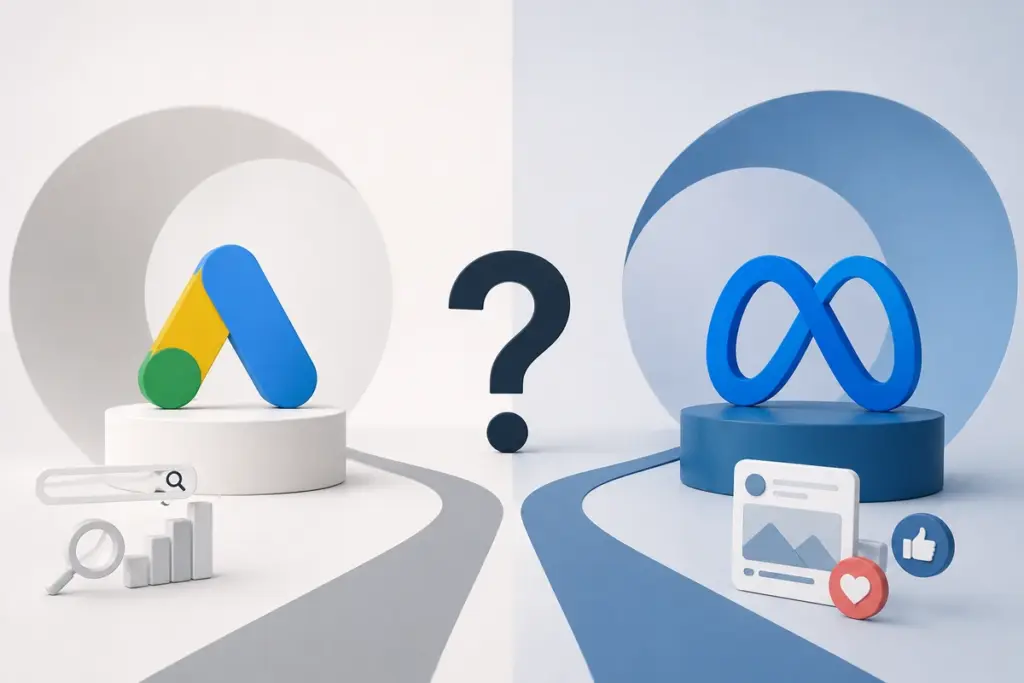 Google Ads vs Meta Ads PPC advertising comparison