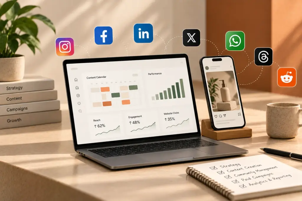 Social media marketing agency services for brands