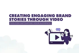 Banner showing brand storytelling through video production, with visuals that connect emotionally and drive audience engagement