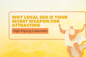 Banner highlighting how Local SEO attracts high-paying customers and boosts local business visibility